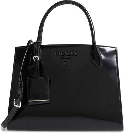 prada large monochrome tote